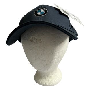 BMW Hat Blue Adjustable Slide New NWT One Size 100% Cotton